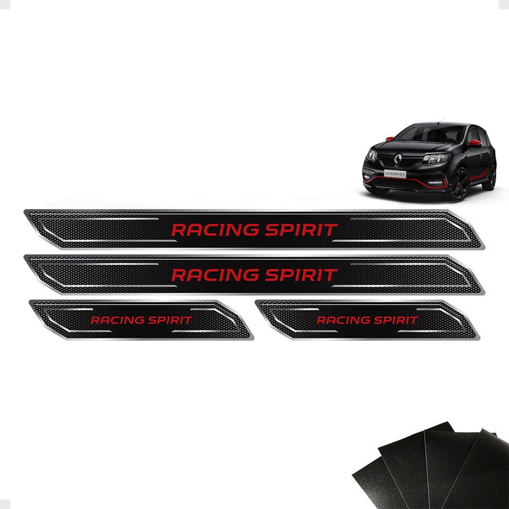 Soleira Diamante Sandero Racing Spirit E Protetor De Porta Genérico