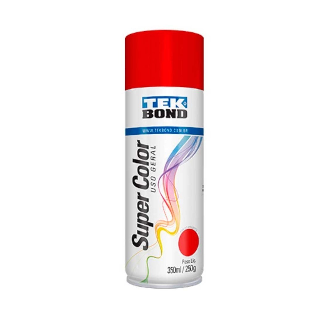 Tinta Spray Vermelho Brilhante 350ml (250gr) Tekbond – 23041006900 em Oferta na Shopee