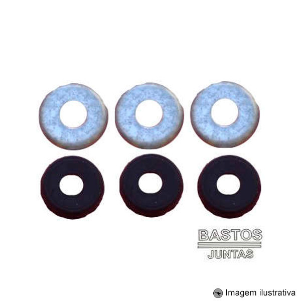 Kit Junta Tampa De Válvula Borracha Parafusos Ford Corcel I Ii Escort Cht em Oferta na Shopee