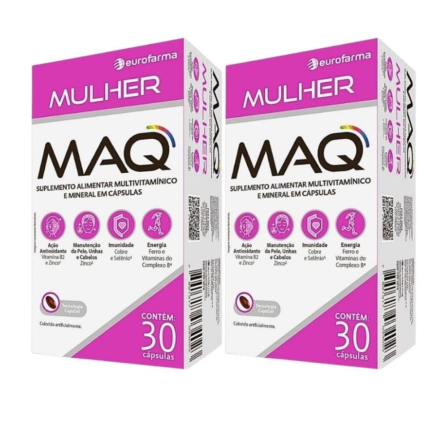 Kit Maq Mulher Eurofarma Com 2 Caixas De 30 Cápsulas Cada em Oferta na Shopee