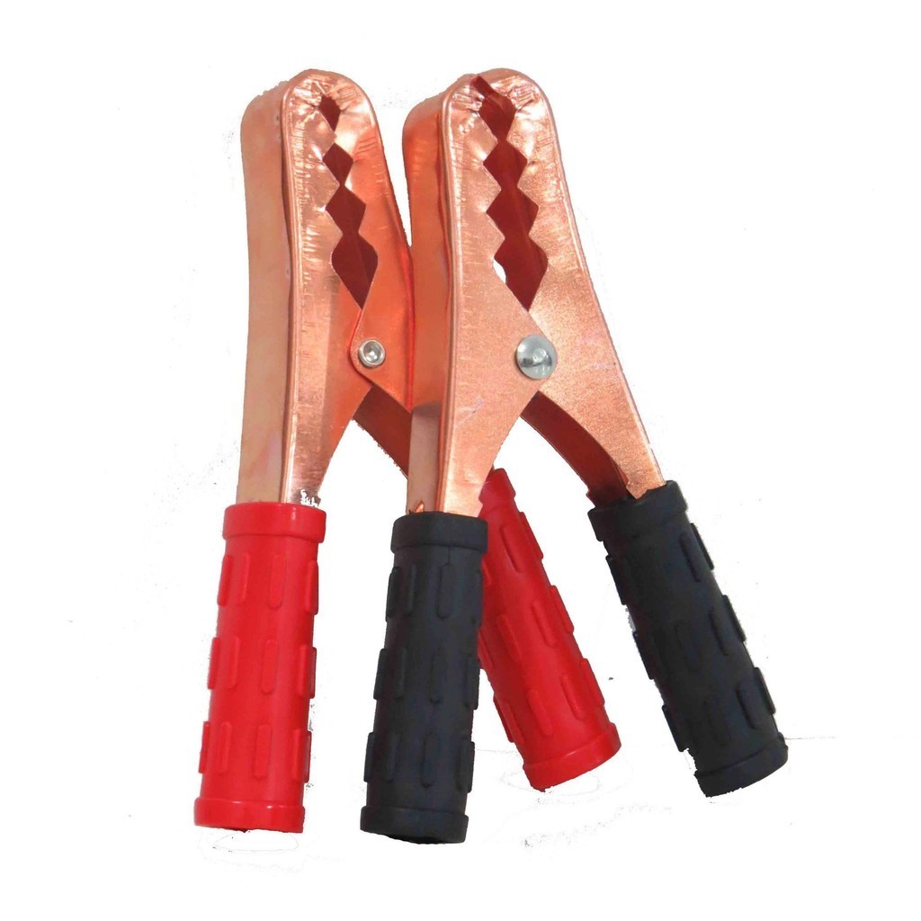 Kit 02 Garra Jacaré 14cm 300a P/ Cabo de Força e Bateria