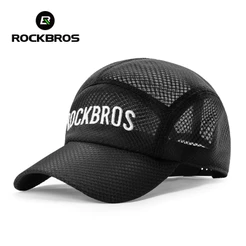 Boné De Malha ROCKBROS Chapéu Respirável De Secagem Rápida Sol Protetor Solar Ajustável Circunferência Da Cabeça Mulheres Homens Chapéus De Baseball