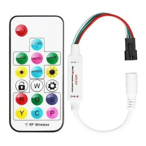 Controle Para Fita Led Digital Endereçável Ws 2811 2812b 6803 em Oferta na Shopee