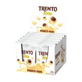 Chocolate Trento Bites Branco - Dark Caixa 12 Unidades 40g em Oferta na Shopee