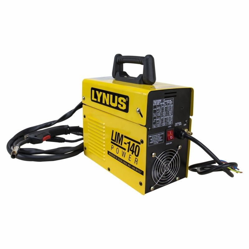 Máquina De Solda Inversora TIG MIG MMA 140A Bivolt LIM-140 Para Diversos Tipos De Soldagem - Lynus