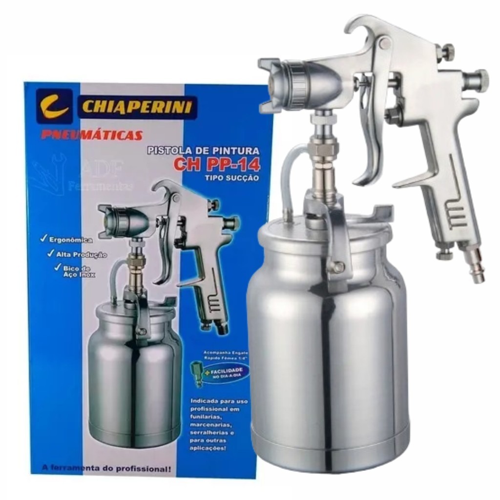 Pistola De Pintura Sucção Alta Produção Ch PP-14 Chiaperini