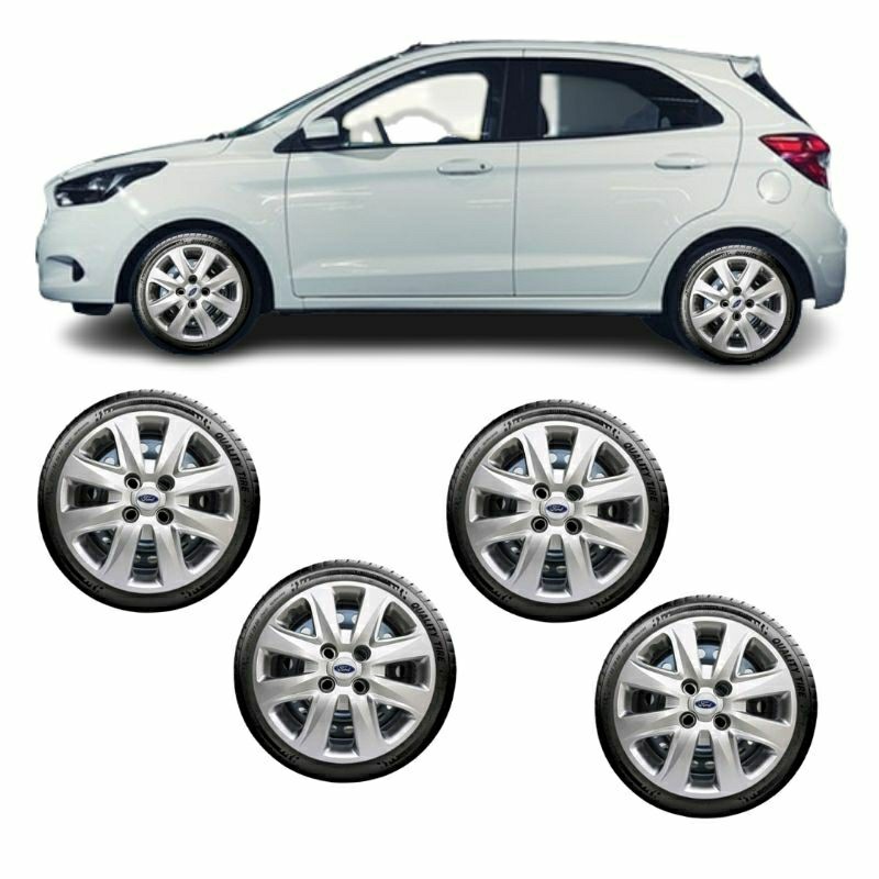 Jogo 4 calotas Ford Ka Fiesta aro 14 em Oferta na Shopee