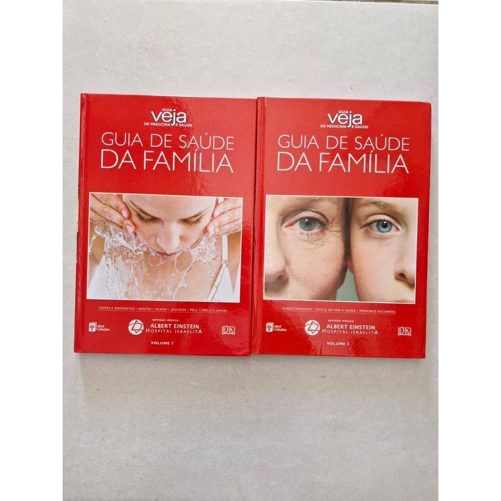 LIVRO, KIT(2), GUIA VEJA DE MEDICINA E SAÚDE, 1 HEREDITARIEDADE VOL. 5, 2 LESÕES E FERIMENTOS, VOL7