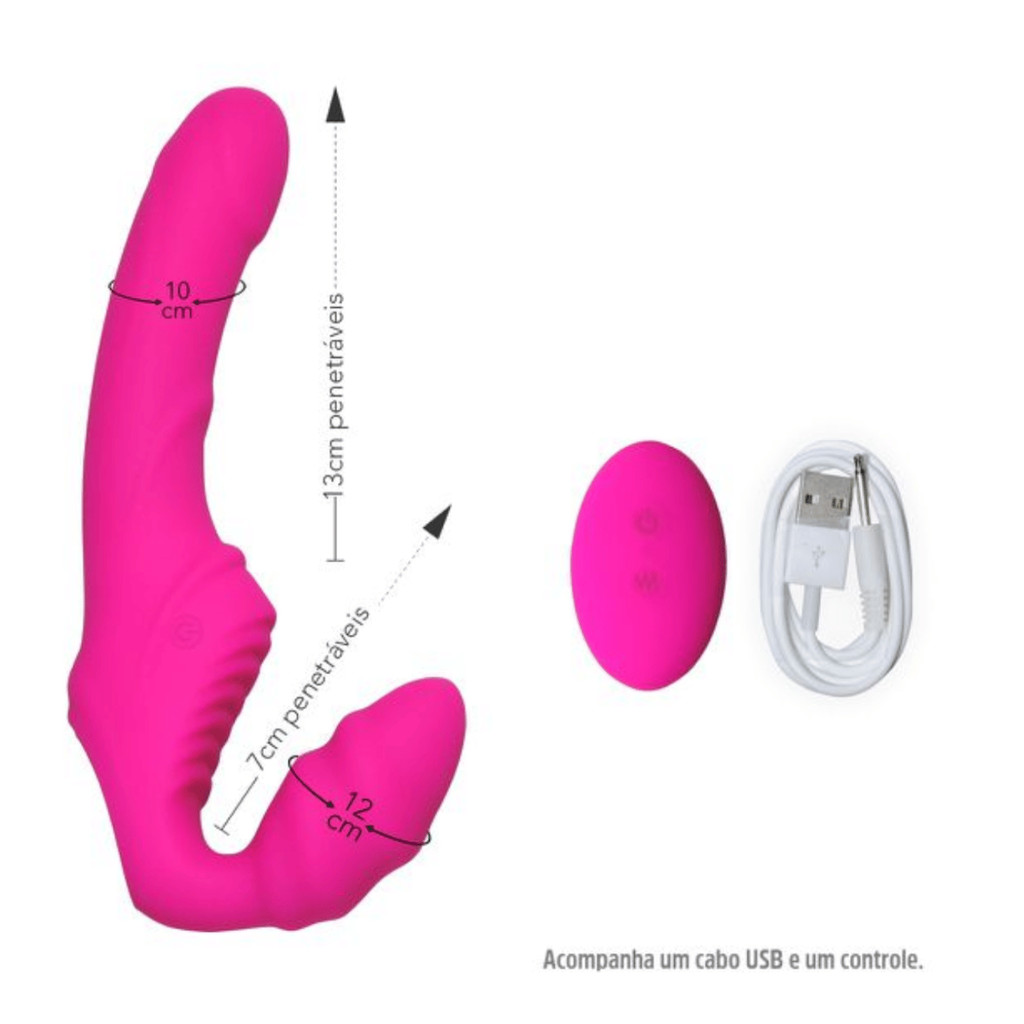 Strapon Inverte Penetração Casal Anal Lésbica Pênis Próstata — imagem 2 de 2