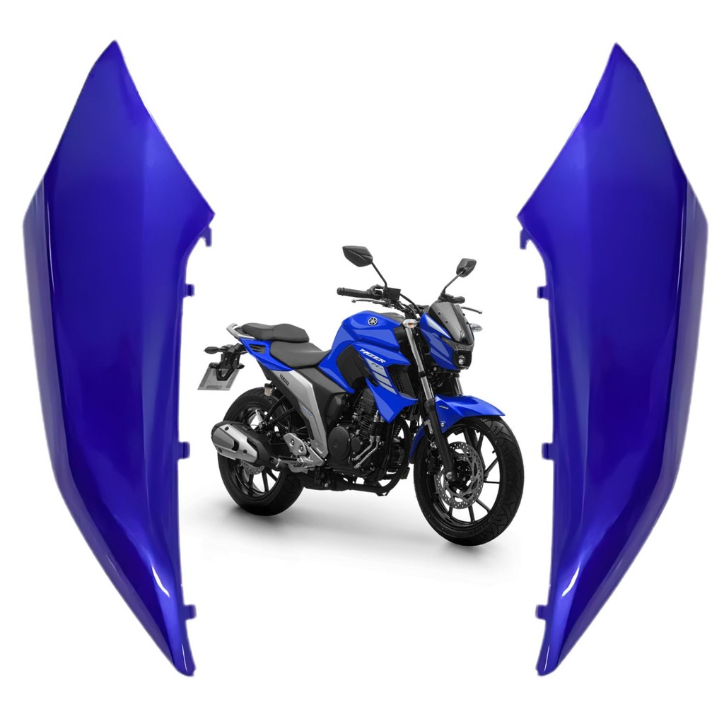PAR GUIA AR ABA TANQUE SUPERIOR FAZER 250 FZ25 AZUL 2018 2019 2020 2021 2022 2023 PARAMOTOS YAMAHA