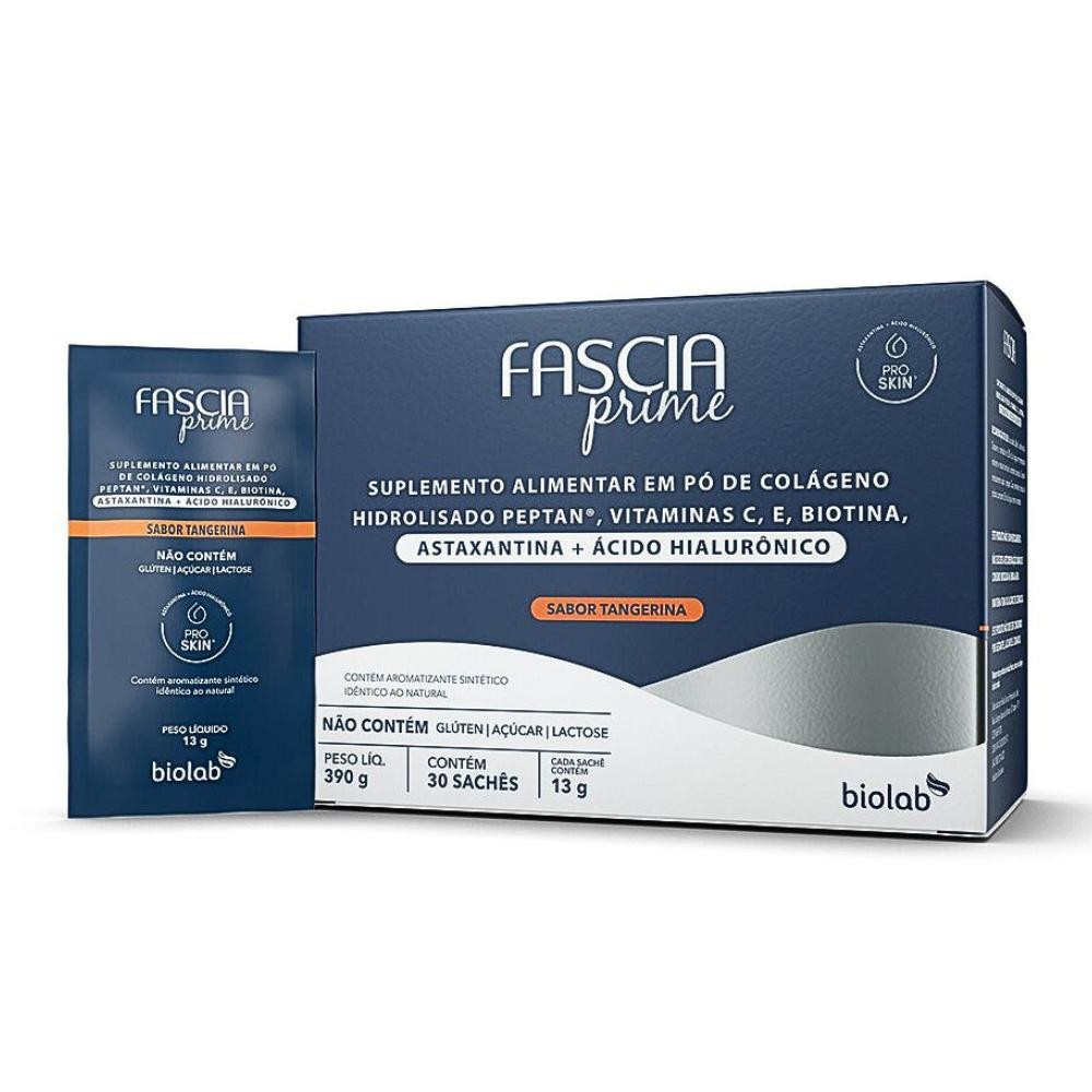 FASCIA PRIME COLÁGENO SABOR TANGERINA COM 30 SACHÊS em Oferta na Shopee