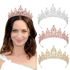 Strass Rainha Coroa E Tiaras Princesa Para Mulheres Meninas Headbands De Cristal Noivas , Casamento Festa