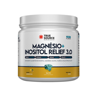 True Magnésio + Inositol Relief 3.0 Maracujá 350g True Source em Oferta na Shopee