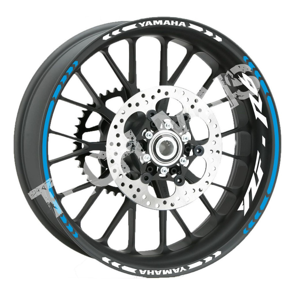 Adesivos Refletivo De Rodas Friso Moto Yamaha Yzf R6 8 Logos refletivo