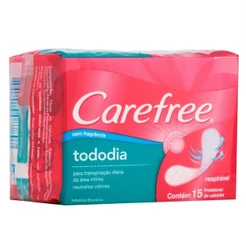 Protetor Diario Carefree Todo Dia sem Perfume 15 Unidades