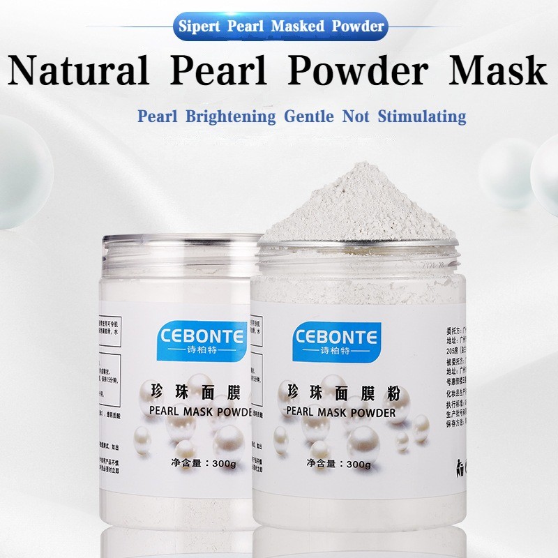 Máscara facial Em Pó De Pérola Natural 300g Hidratante E Controle De Óleo , Limpeza De Poros , Cravos , Remoção De Marca