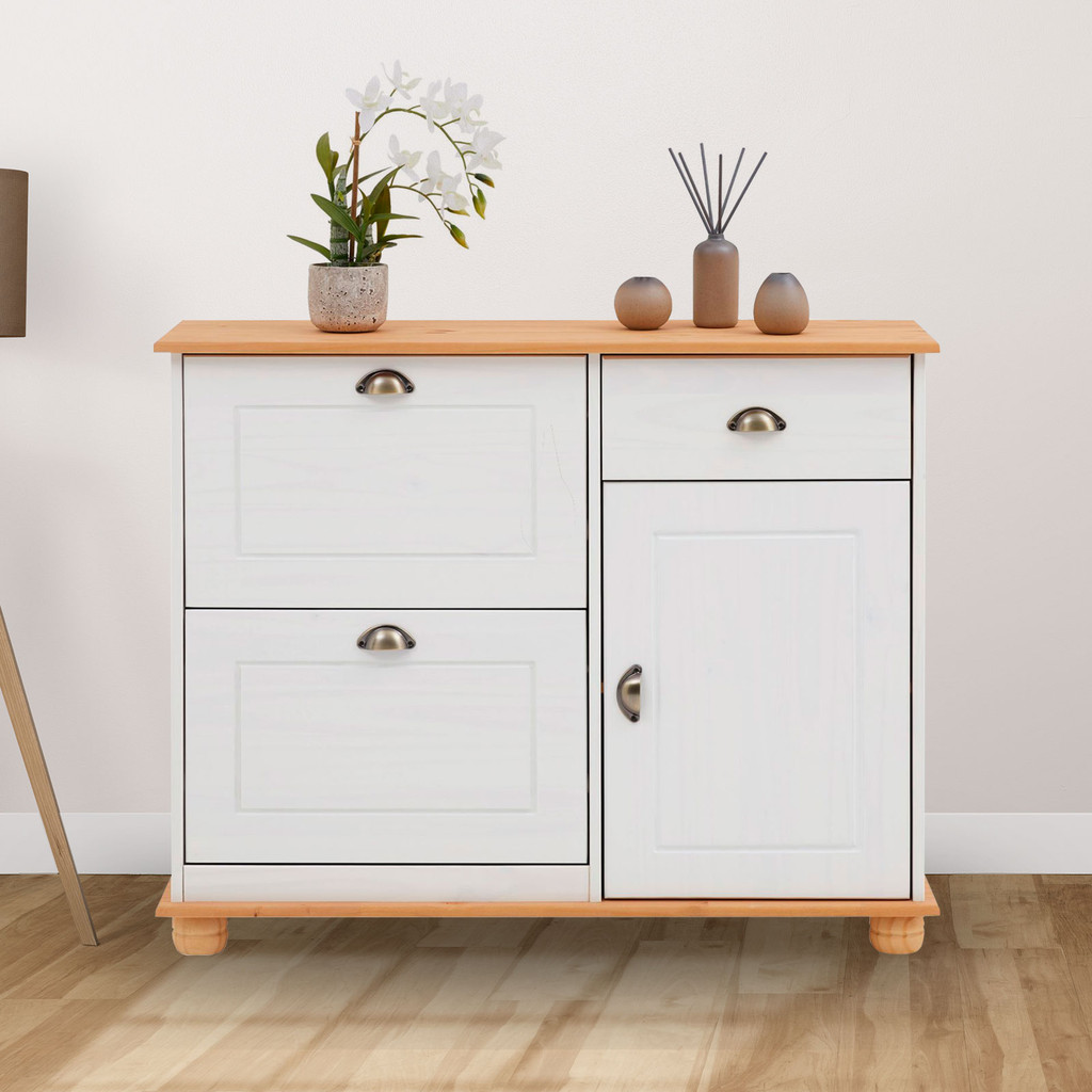 Cômoda Sapateira em Madeira Maciça 1 Gaveta 12 Pares Colmar em Oferta na Shopee