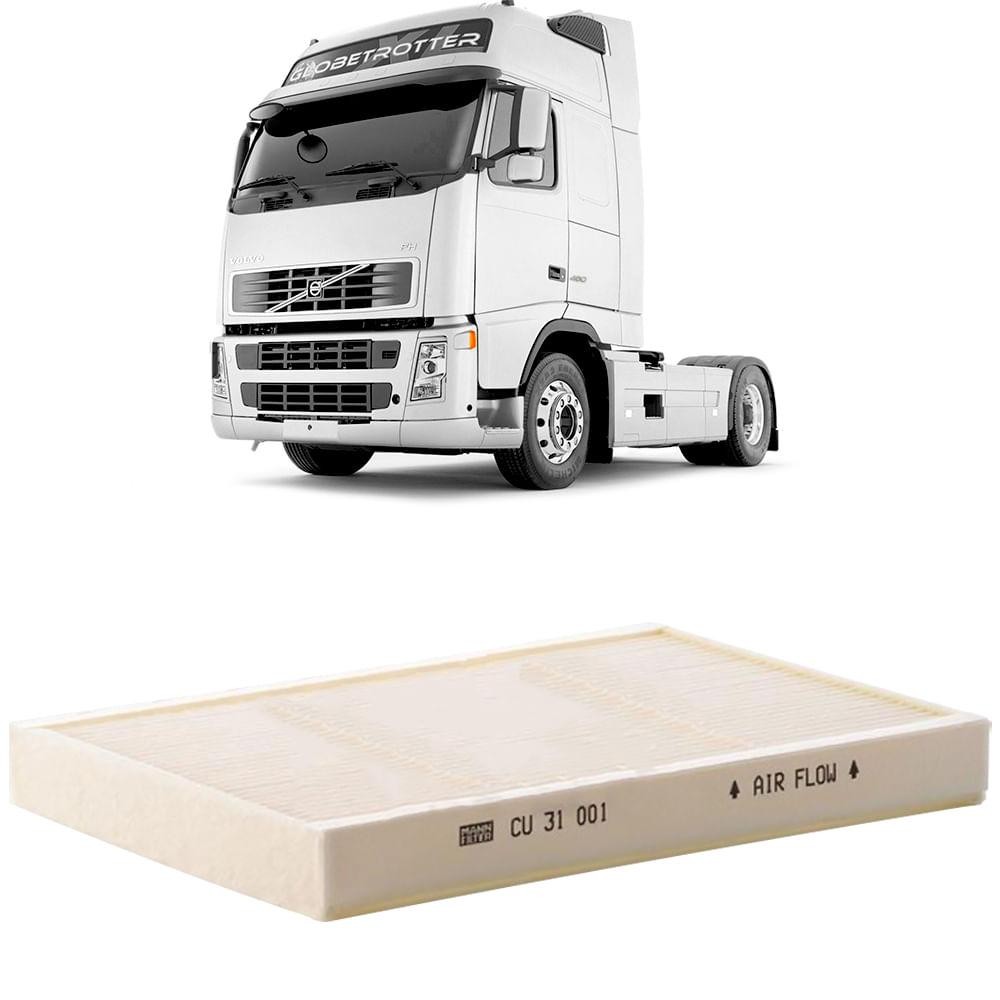 Filtro Cabine Ar Condicionado Volvo Série Fh D13 D16