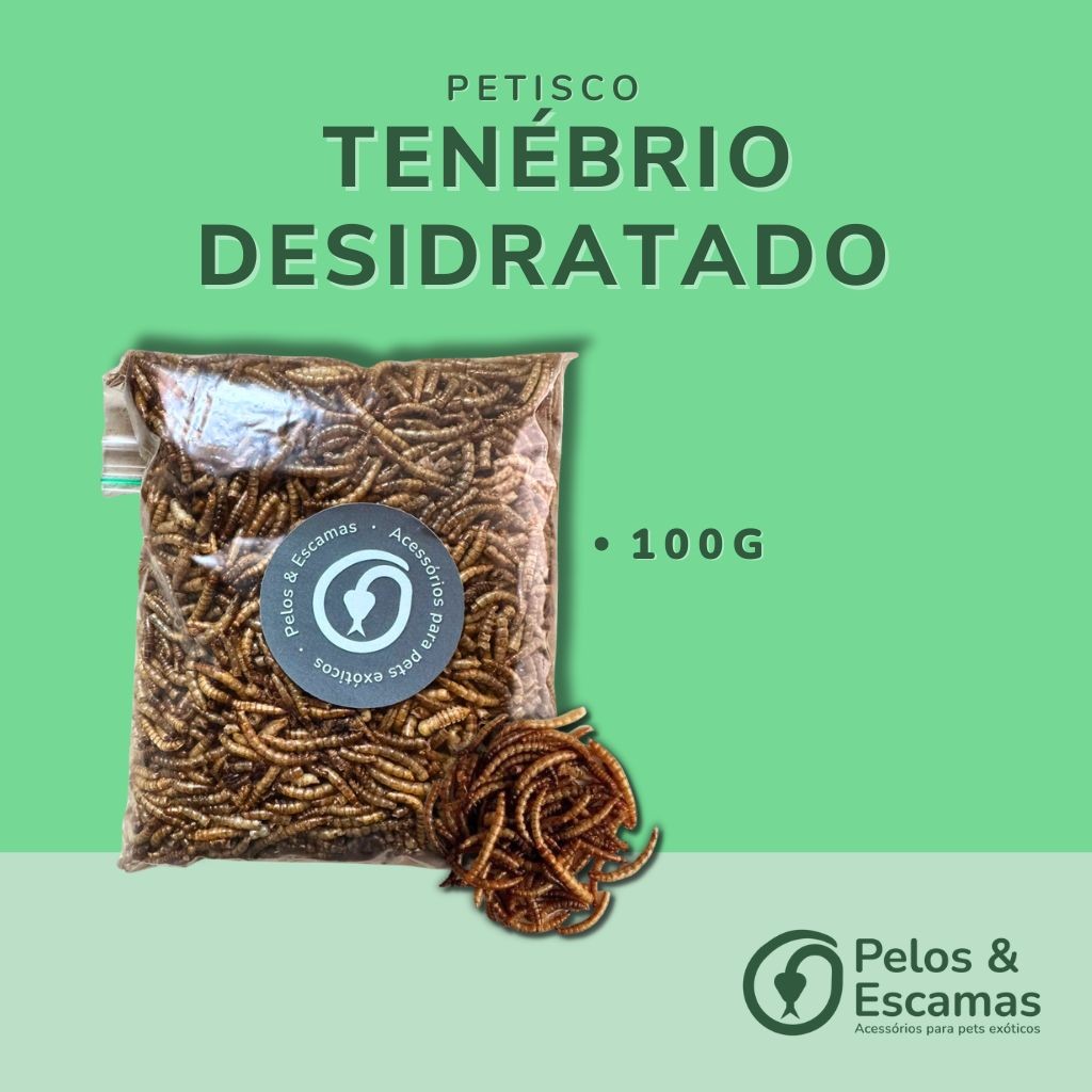 Tenébrio Desidratado (para roedores e aves) 100g em Oferta na Shopee