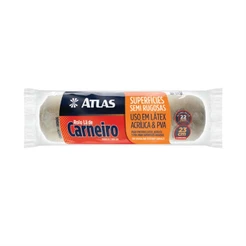 Rolo Pintura 23cm Lã Carneiro Natural Latex Pva 328/22 Atlas