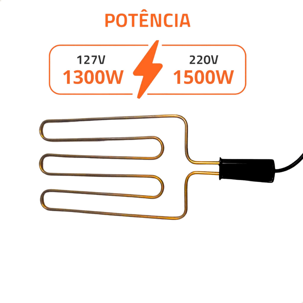 Resistencia Para Churrasqueira Eletrica 110v ou 220v Grill Com Cabo Esquenta Rápido em Oferta na Shopee