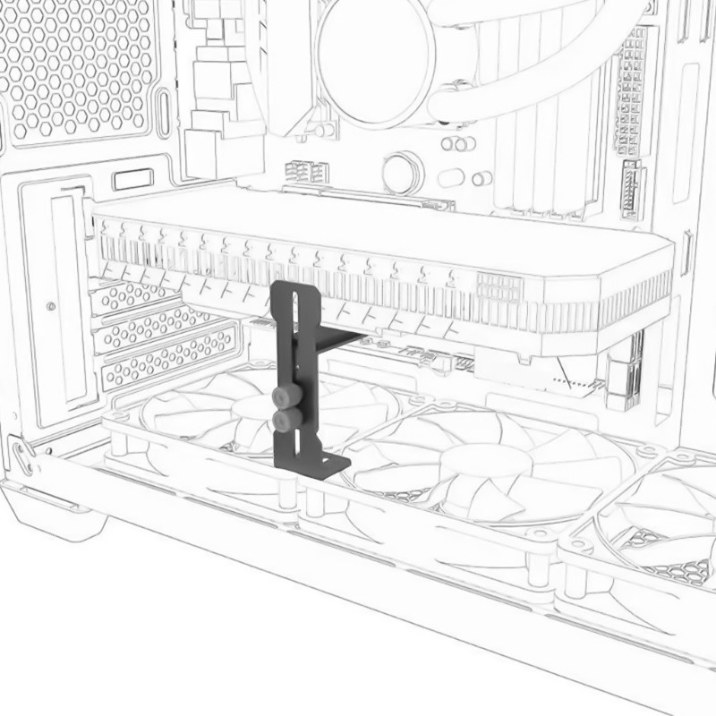 GPU Suporte Placa Gráfica Vídeo Sags Ajustável