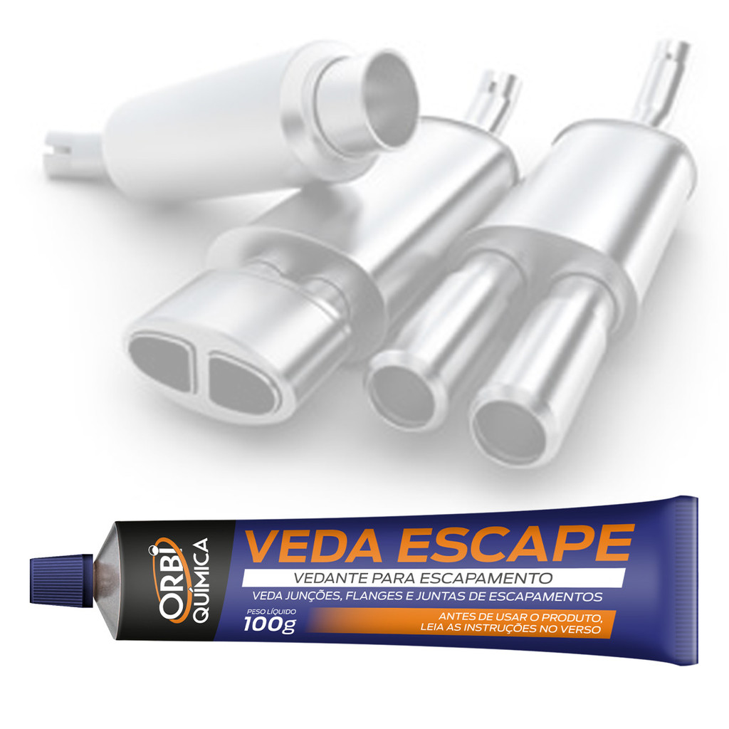 Cola Veda Escapamento de Alta Temperatura Carro Moto Caminhão 100g Mundial Original Orbi em Oferta na Shopee