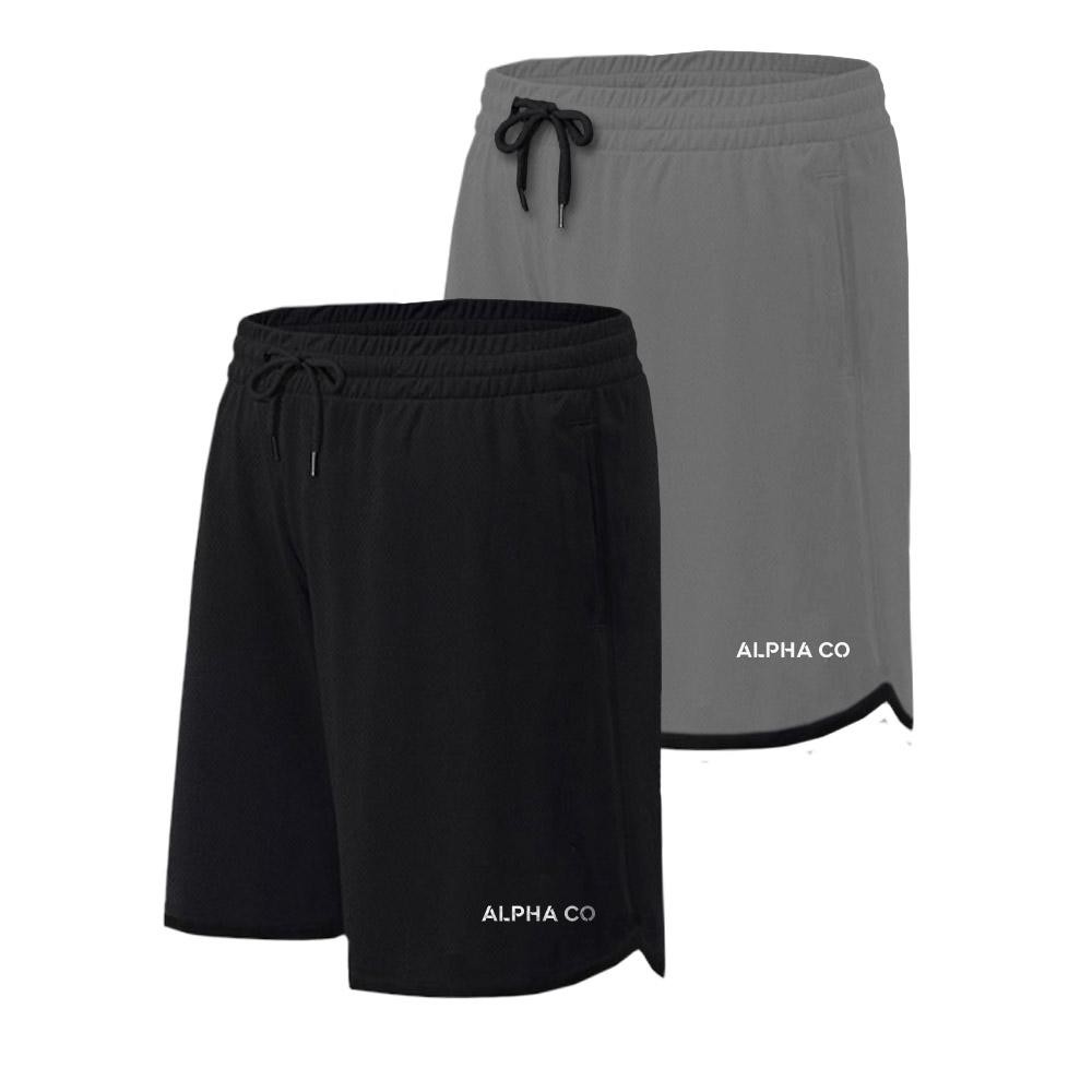 Kit 2 Bermudas Basic Masculinas Dry Academia Alpha Co