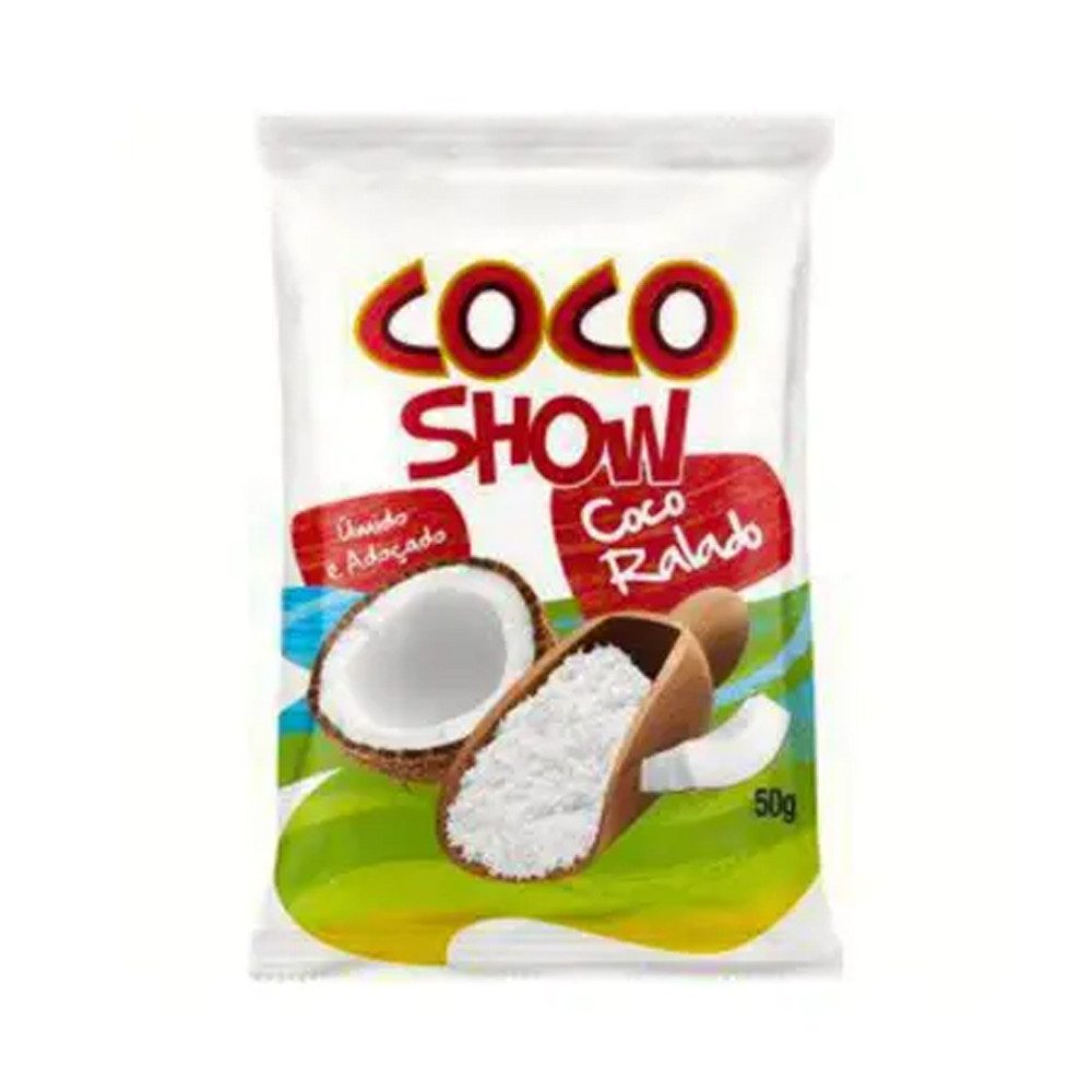 Coco Ralado Coco Show úmido E Adoçado 50g Copra