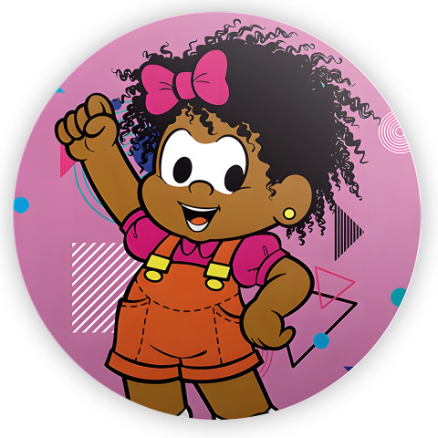 NOVO Painel Festa Infantil Redondo Milena Fundo Formas Geométricas Coloridas + Arco, Suporte incluso. Fazemos personalizado com qualquer tema. Confeccionado em Lona fosca, impressão de alta resolução. cenário , p/ Decoração