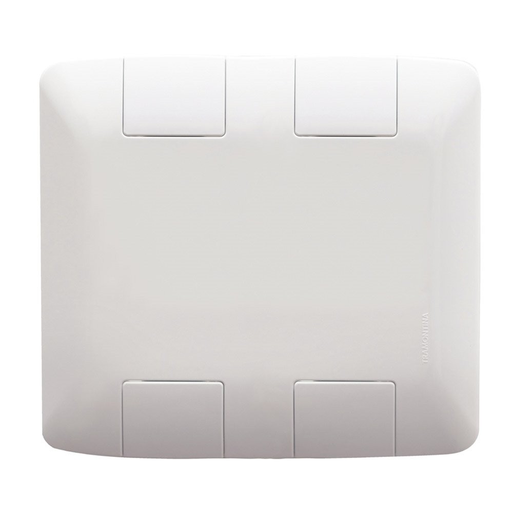 Placa Aria Tramontina 4x4 Cega Branco