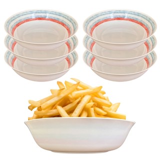 Kit 6 Tigelas Melamina 850ml Saladeiras P/ Servir e Cozinhar