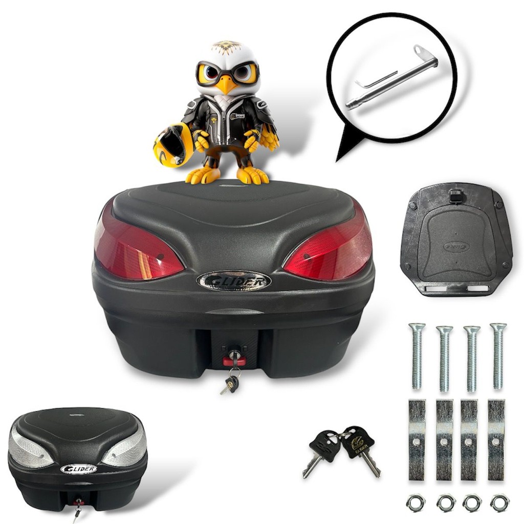 Bau Bauleto Motoboy Qualquer Moto Universal 48 Litros