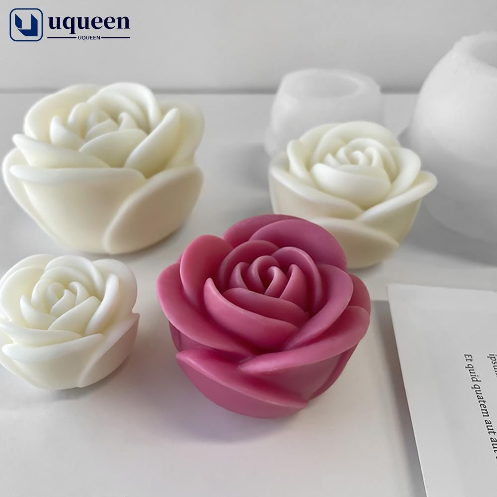 UQ Flor Molde De Vela De Silicone 3D Peônia Sabão Gesso Resina Fundição DIY Bolo De Chocolate Ferramenta De Cozimento em Oferta na Shopee