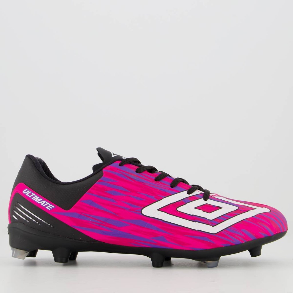 Chuteira Umbro Ultimate Campo Rosa em Oferta na Shopee