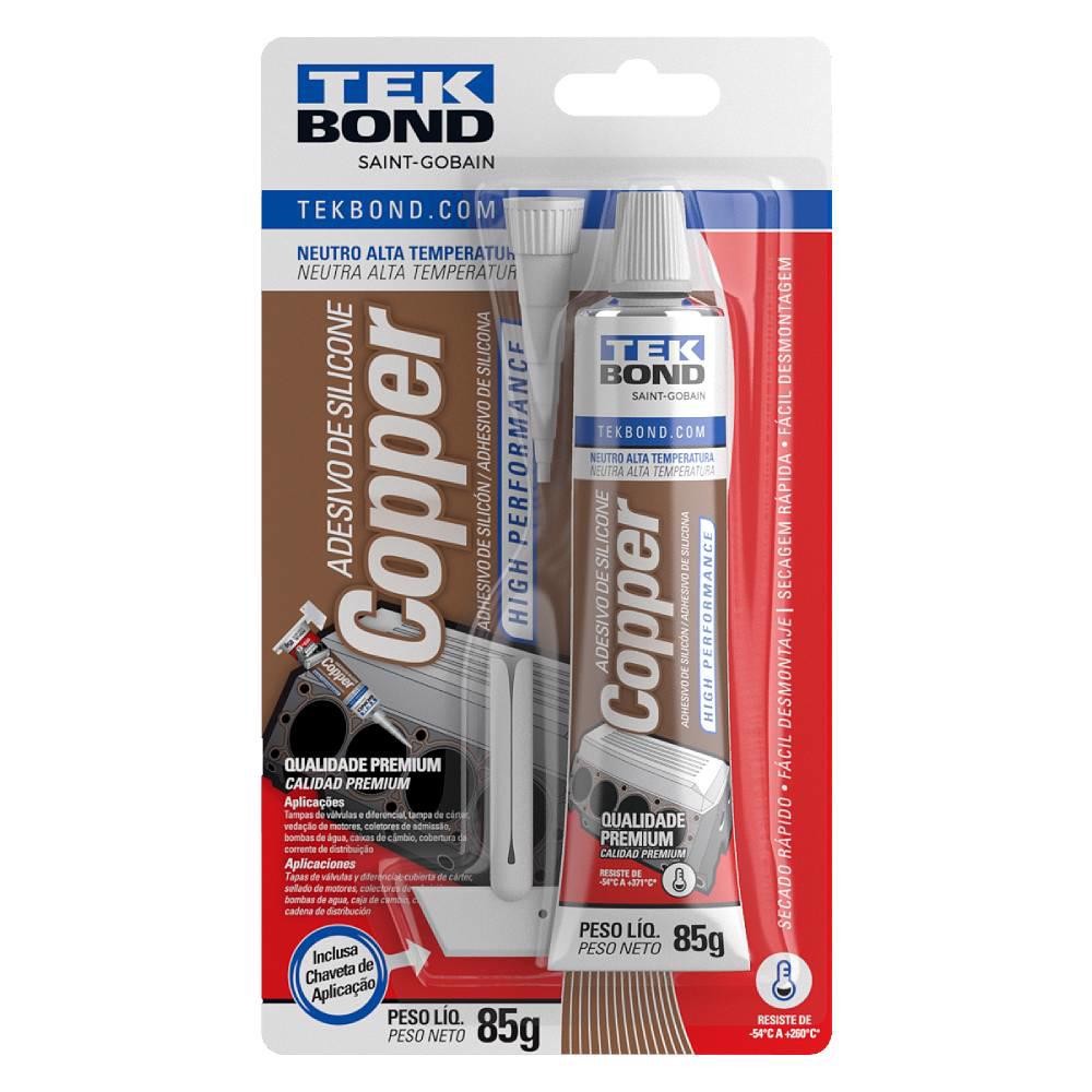 Silicone para Alta Temperatura Cobre 85g TEKBOND em Oferta na Shopee