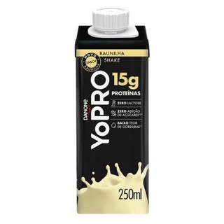 Bebida Láctea Yopro 15g de Proteína 250ml Baunilha em Oferta na Shopee