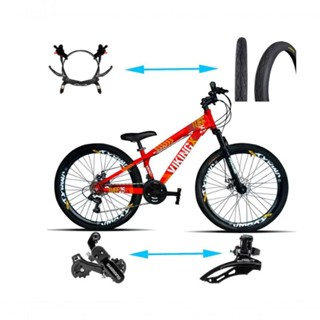 Bicicleta Viking Aro 26 Tuffx25/30 Vmaxx Freio Hidráulico 21v Vermelho Neon em Oferta na Shopee