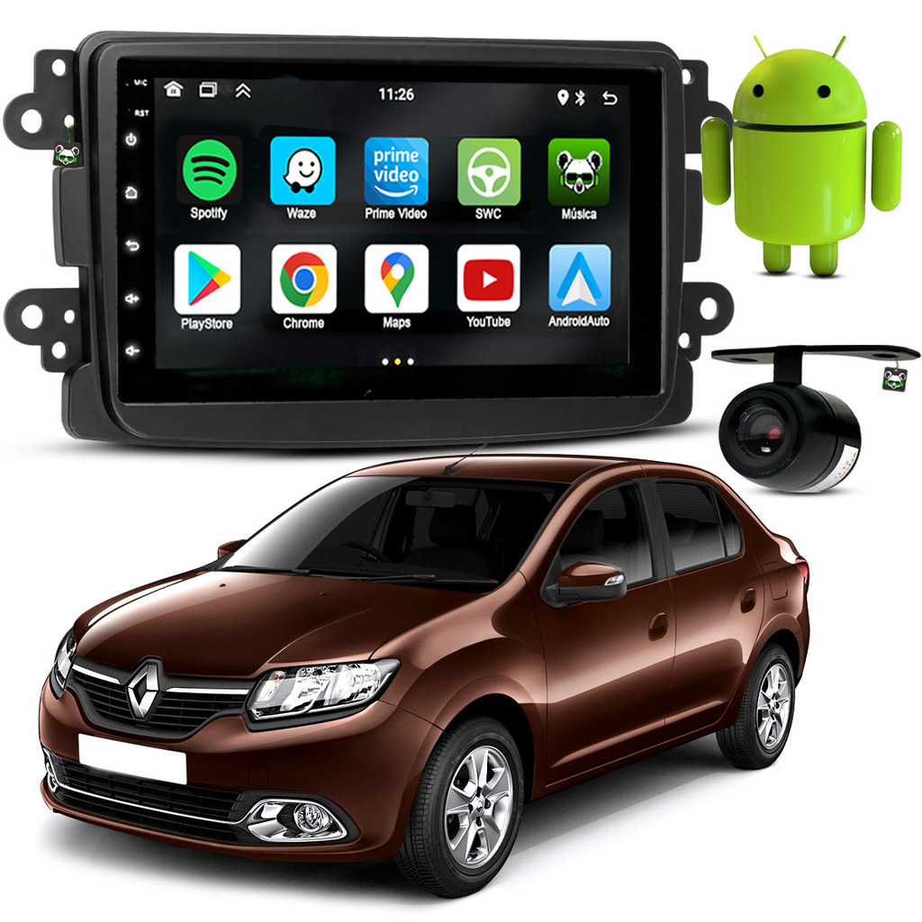 Kit Central Multimidia Android 7 Pol Logan 2011 12 13 14 2015 2016 2017 2018 2019 2020