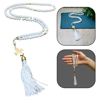 Terço Bizantino São Bento 8 mm Branco em Oferta na Shopee