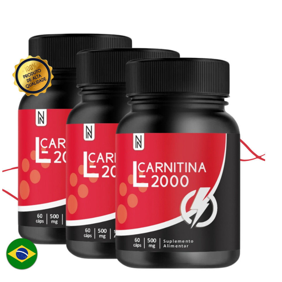 kit 3X L-CARNITINA C/60 CÁPS NATURALY Original