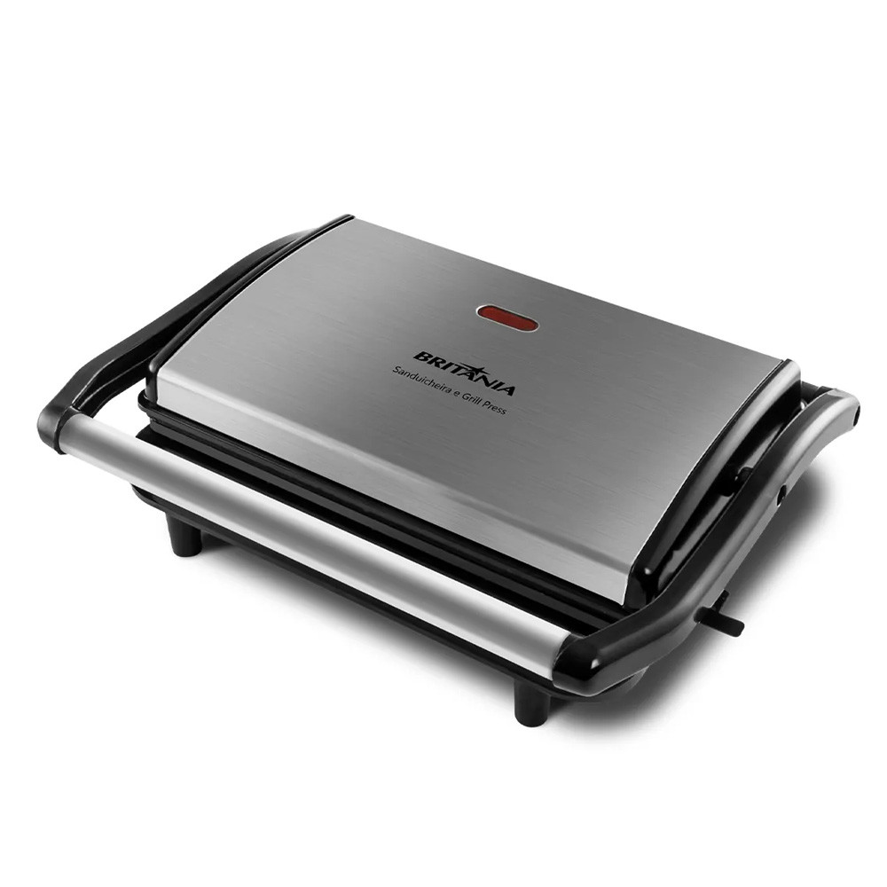 Sanduicheira Elétrica Britânia Press Press BGR27I Preto/Inox 110V