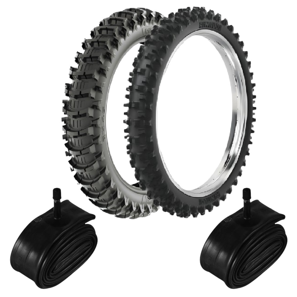 Kit Pneus Cr 250r Yz 250f Rm 250 100/90-19 Rw45 + 90/90-21 Sr39 Rinaldi + Camara