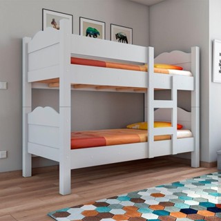 Beliche Multifuncional Que Vira 2 Camas Madrid Com Grades De Proteção Branco - Cor: Branco em Oferta na Shopee