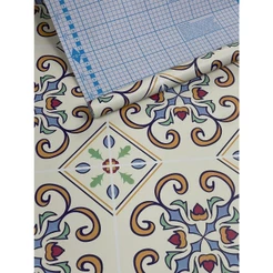 Papel De Parede Adesivo De Parede Decoração Azulejo Retrô 5 METROS x 45CM