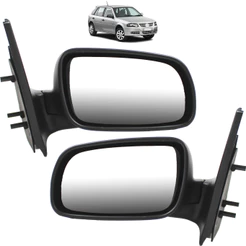 PAR Retrovisor Gol 4 Portas 1999 2000 2001 02 03 04 05 06 07 08 Sem Controle