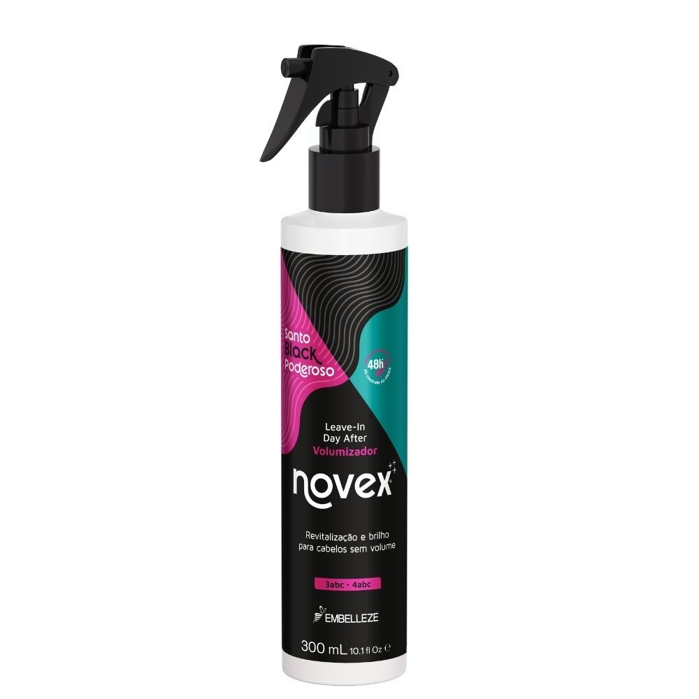 Leave-In Novex Santo Black Poderoso Day After Volumizador em Oferta na Shopee