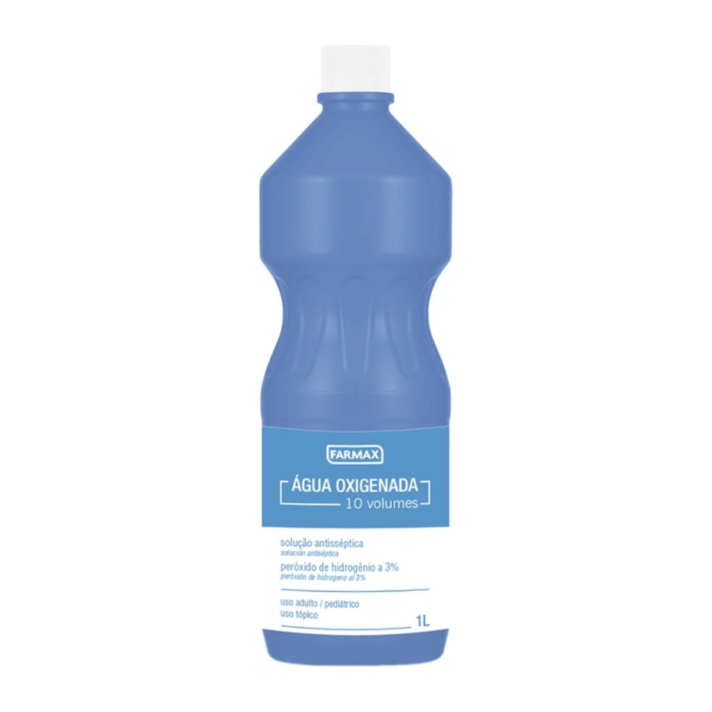 Água Oxigenada Volume 10 Solução Antisséptica Farmax Com 1 Litro