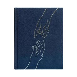 Bíblia Sagrada NVI Espaço para Anotações Leitura Perfeita | Capa Dura | Tecido Azul | Mãos Que Oram