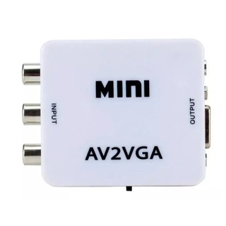 Mini Adaptador Conversor de AV para VGA